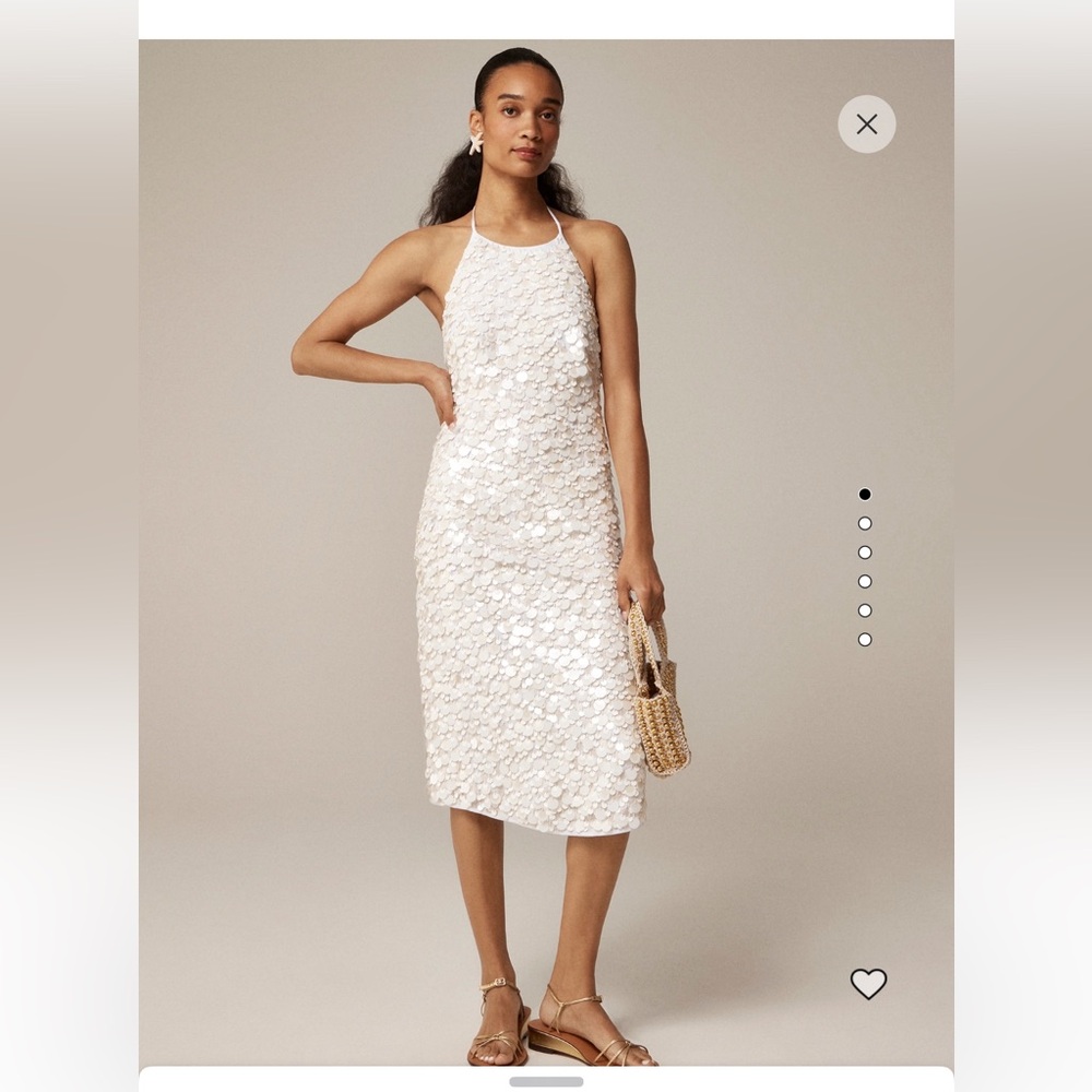 Jcrew sequin halter dress